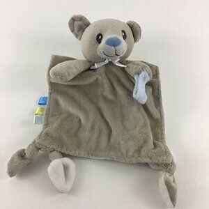 Plush Pacifier Holder Teddy Bear Lovey Blanket Security Comfort Baby Toy HB